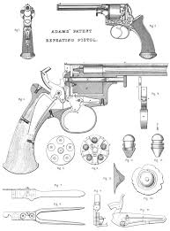 — — no, ns, om, s. Adams Patent The First Double Action Revolver