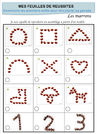 Avec Des Marrons La Maternelle De Vivi Creations D Automne Activites D Automne Pour Enfants Activites Automne Maternelle