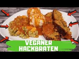Hackbraten Vegan Saftig Und Superlecker Vegetarische Alternativen Vegan Hackbraten Vegetarischer Hackbraten Hackbraten