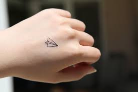 Paper Airplane Paper Airplane Tattoos Paper Plane Tattoo Small Tattoos