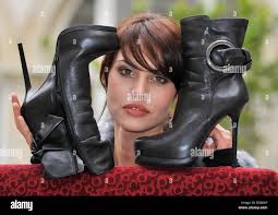 High heeled black boots hi-res stock photography and images