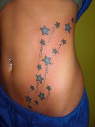 Finished Stars On Side By Shipht On Deviantart Star Tattoos Stomach Tattoos Women Belly Tattoos