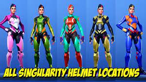 Jul 10, 2019 · the final two modes will unlock after players collect 95 and 100 pieces. All Singularity Helmet Locations Guide How To Unlock Secret Singularity Colors Styles In Fortnite Youtube