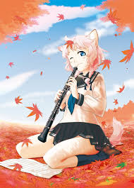 オーボエ吹いてみたいなぁ art anime