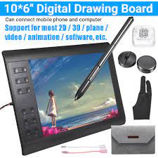 Digital Graphics Tablet Drawing Board 8192 Levels Drawing Pad Support Android Phone With Digital Pen Digital Graphics Graphics Tablet Computer Support