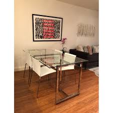 Outdoor hazel teak dining table from cb2. Cb2 Silverado Dining Table Aptdeco