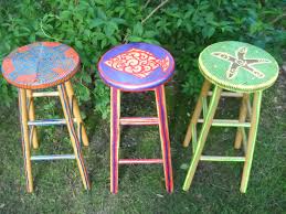 Pin By Shutter Werx Studios On Backyard Tiki Bar Tiki Bar Stools Tiki Bar Painted Stools