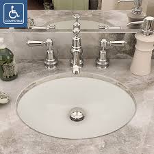 oval undermount vitreous china bathroom