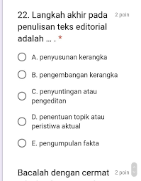 Demikianlah contoh soal dan jawaban teks editorial bahasa indonesia. Bahasa Indonesia Kelas 12 Sma Teks Editorial Jawab Ya No 22 Jangan Asal Anak Sma Dan Jenius Bahasa Brainly Co Id