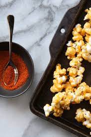 Spicy Caramel Popcorn Recipe Recipe Healthy Superbowl Snacks Recipes Popcorn Recipes