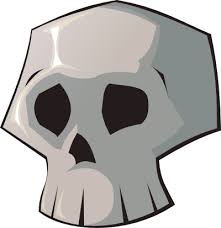 Clipart illustration of a black silhouette of a skull. Download Simple Skull Clipart Skull Clip Art Full Size Png Image Pngkit