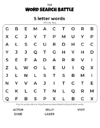 Pzazz · jazzy · buzzy · fuzzy · muzzy · bezzy · bizzy · fizzy . 5 Letter Words Word Search Play Online Print