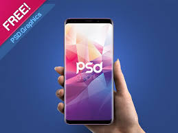 Samsung Galaxy S9 In Hand Mockup Free Psd Iphone Mockup Psd Mockup Free Psd Free Photoshop Mockups