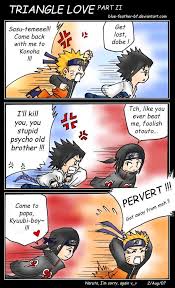 Triangle Love Part Ii By Blue Feather Bf On Deviantart Anime Funny Naruto Naruto Funny