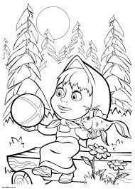 Masha And The Bear Russian Printables Google Search Bear Coloring Pages Masha And The Bear Coloring Pages