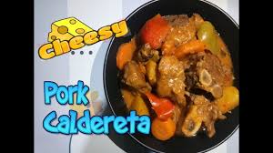 Filipino Cheesy Pork Caldereta Youtube