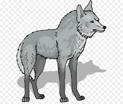 Vector clip art illustration with simple gradients. Wolf Cartoon