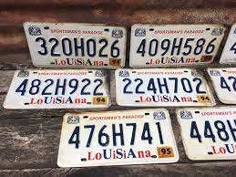 Choice Of Louisiana License Plate 1994 1995 Sportsmans Etsy In 2021 Vintage License Plates License Plate Plates