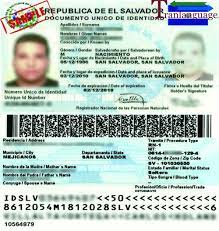 Identity Card El Salvador Tranlanguage Certified Translations