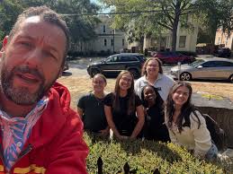 Never know who you might bump into