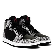 The Air Jordan 1 Retro High Comes In A Crisp Gym Red Cement Grey Anthracite Colorway Graphic Animal Print Contra Air Jordans Jordan 1 Retro High Retro Shoes