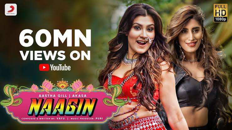 Naagin - Vayu, Aastha Gill, Akasa, Puri | Official Music Video 2019 - Aastha Gill & Akasa Lyrics
