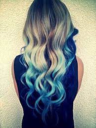 Platinum blonde & blue ombre insertions platinum blonde is a type of hair color that can look expensive when styled right. Pin On W