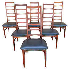 6 Lovely Niels Kofoed Style Teak Danish Modern Ladderback Liz Chair Dining Chairs Modern Design Dining Room Chairs Modern Dining Chair Design