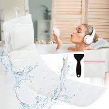 Here are a few suggestions to help you create a serene, relaxing spa space at home: Buy Bath Pillow Full Body Luxury 5d Air Mesh Bathtub Pillow Headrest With 21 Non Slip Suction Cups Mesh Washing Bag Spa Bath Cushion For Head Neck Shoulder And Back Support