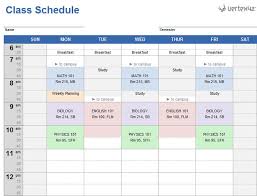 Get The Class Schedule For Google Sheets Class Schedule Template Class Schedule College Weekly Schedule Template Excel