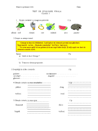 Testele de evaluare sunt distribuite echilibrat, la finalul fiecărui modul. Test Final Clasa I 2013 Abecedar