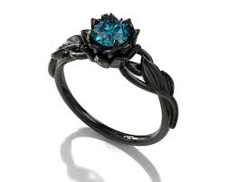 Black And Blue Engagement Rings Blue Diamond Gothic Engagement Ring Vidar Boutique Sapphire Engagement Ring Blue Gothic Engagement Ring Rose Gold Engagement Ring