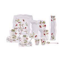 Örneğin karaca 6 kişilik kahvaltı takımı denildiğinde karşınıza geniş bir ürün listesi çıkıyor olmakla birlikte takımlar 32 parça 24 parça ya da 28 parçadan oluşabiliyor. Karaca April 32 Parca 6 Kisilik Kahvalti Seti Kare Karaca