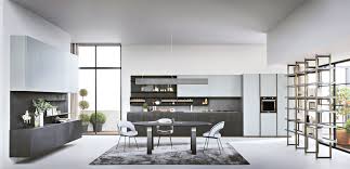 The zampieri y kitchen collection features a 45 degree inwards cut in the worktop profile and side panels. Segni