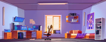 Tips + ideas · new season, new arrivals Free Vector Teenager Boy Bedroom Interior Computers On Desk