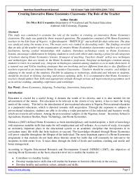 Home Economics Research Papers Academia Edu