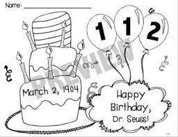 You are about to leave the seussville site. Free Dr Seuss Birthday Color Page For 2015 2020 Dr Seuss Preschool Crafts Dr Seuss Coloring Pages Dr Seuss Classroom