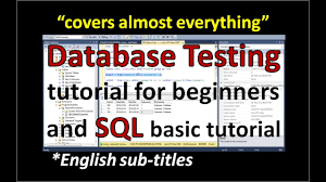 Database Testing In Software Testing Sql Tutorial For Beginners Data Testing Example Youtube