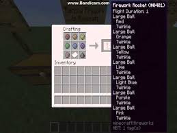 There are hundreds of fireworks recipes and variations that can be used through crafting in the game. How To Make A Rainbow Firework In Minecraft Creative Survival Method Youtube