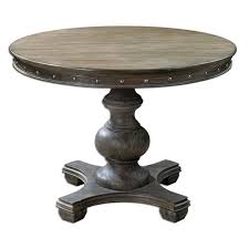 Uttermost Sylvana Light Gray 42 Inch Round Table 24390 Bellacor Round Pedestal Dining Table Round Pedestal Dining Dining Table In Kitchen