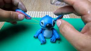 Stitch and angel cupcake toppers. Stitch In Fondant Tutorial Youtube