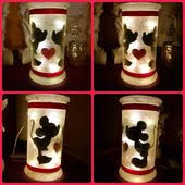 Biete Ein Mit Viel Liebe Gebasteltes Feenlicht Mit Mickey Und Minnie Maus Motiv An Versand Gerne Feenlicht L Disney Diy Mickey Maus Geschenke Maus Basteln