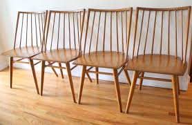 Light, medium and dark stains available: Mid Century Modern Dining Table And Chairs By Russel Wright For Conant Ball Picked Vintage