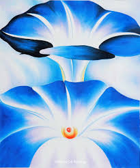 Find More Painting Calligraphy Information About Blue Morning Glories By Georgia O Keeffe Replica Oil P Georgia O Keefe Art O Keeffe Paintings Georgia Okeefe