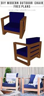 Lounge chairs are also known as easy chair for it can make one feel comfortable making every sitting position a happy place. Diy Modern Outdoor Chair Free Plans Cherished Bliss