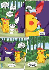 Post 1021731: Ash_Ketchum bbmbbf comic Gengar PalComix Pikachu Porkyman