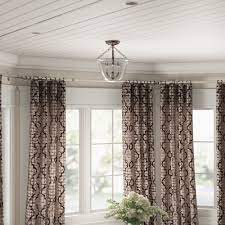 4m ceiling curtain track window rod pole rail flexible room divider rv trailer. Winston Porter Leavy Bay Window Single Curtain Rod Hardware Set Reviews Wayfair