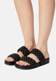 Vos commandes sont disponibles dans votre compte utilisateur. Dune London Laylow Pantolette Flach Black Schwarz Zalando De