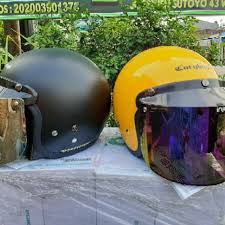 Helm retro clasic helm bogo dewasa kaca datar hitam doff. Helm Bogo Cargloss Kaca Flat Original Shopee Indonesia