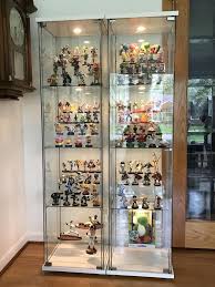Reddit Amiibo Finally Assembled Cabinets Easy Access For All Glass Display Shelves Glass Cabinets Display Glass Shelves